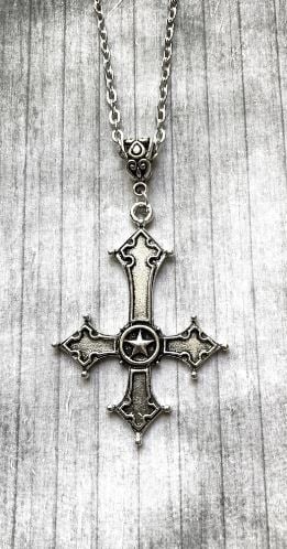 gothic-upside-down-cross-necklace-in-silver-from-whispertothemoon-artist